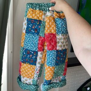 Beautiful Homemade Quilted Toddler Girl Pants 3/4T